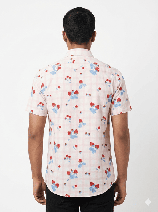 Men’s 100% Cotton Printed Shirt
