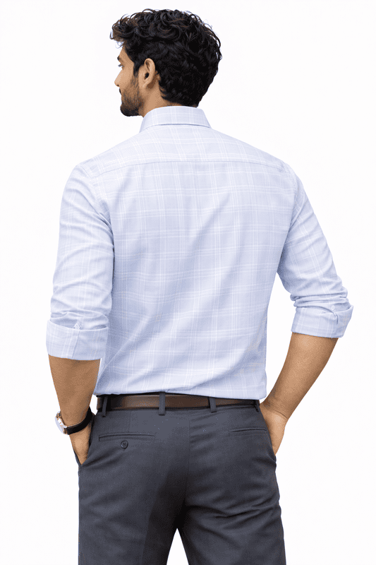 Men’s Cotton Check Shirt | 100% Cotton | Comfortable Casual Wear