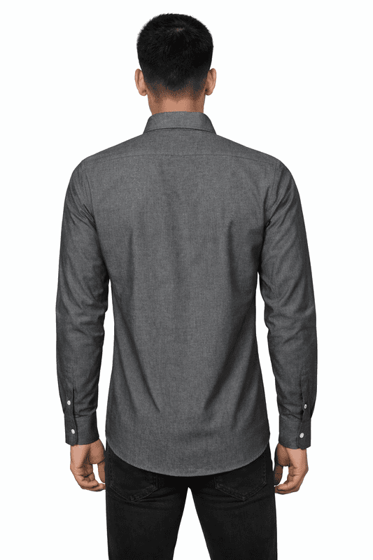 Men’s Grey Cotton Shirt | 100% Cotton Casual Wear