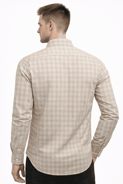 Men’s Checkered Slim Fit Shirt – Stylish Checks Pattern