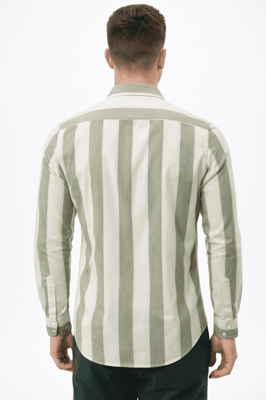 Men’s Cotton Striped Shirt | 100% Cotton | Casual & Formal Wear